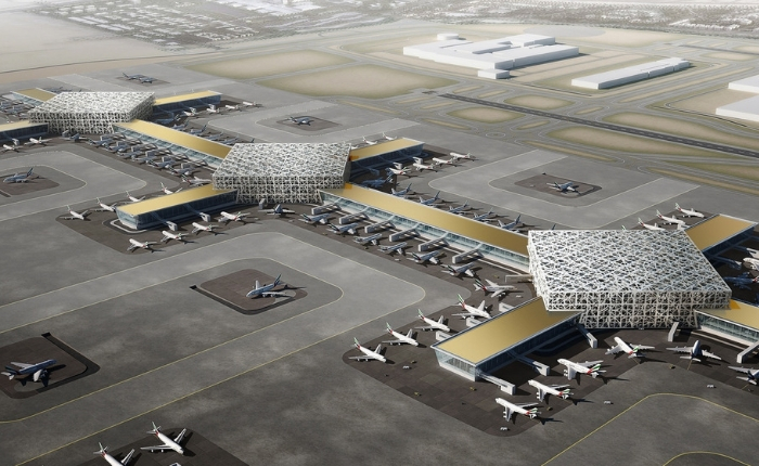 Aéroport, aéroport Dubai Al Maktoum, Aéroport international Dubai, Dubai World Center, projet futur DWC